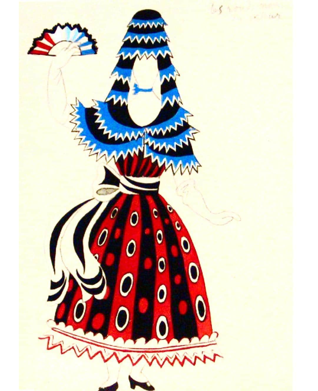 のインスタグラム：「Picasso’ Costums for the Monte Carlo Ballets russes “le tricorne” in 1920 as mimi Liberté PS20 inspiration #michelklein #mimiliberté #Resort #inspiration #picasso #monaco #montecarlo #balletsrusses Art will save the world」
