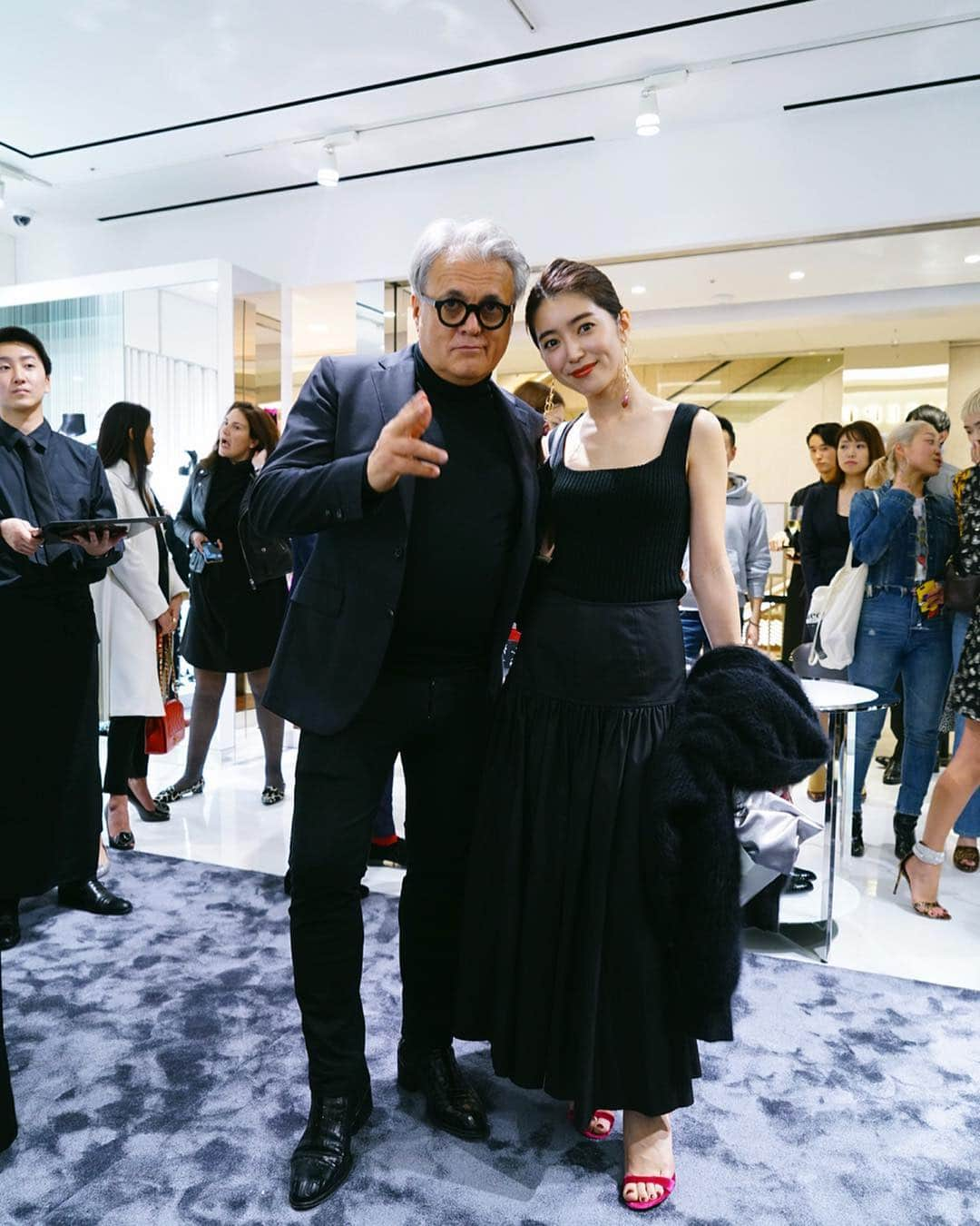 大口智恵美さんのインスタグラム写真 - (大口智恵美Instagram)「GIUSEPPE ZANOTTI!!!♡ 来日しているデザイナーのジュゼッペ・ザノッティさんと写真が撮れてすごく嬉しかった今日でした🥰 #happy #fun #love #instagood」4月17日 20時31分 - chemiiiii