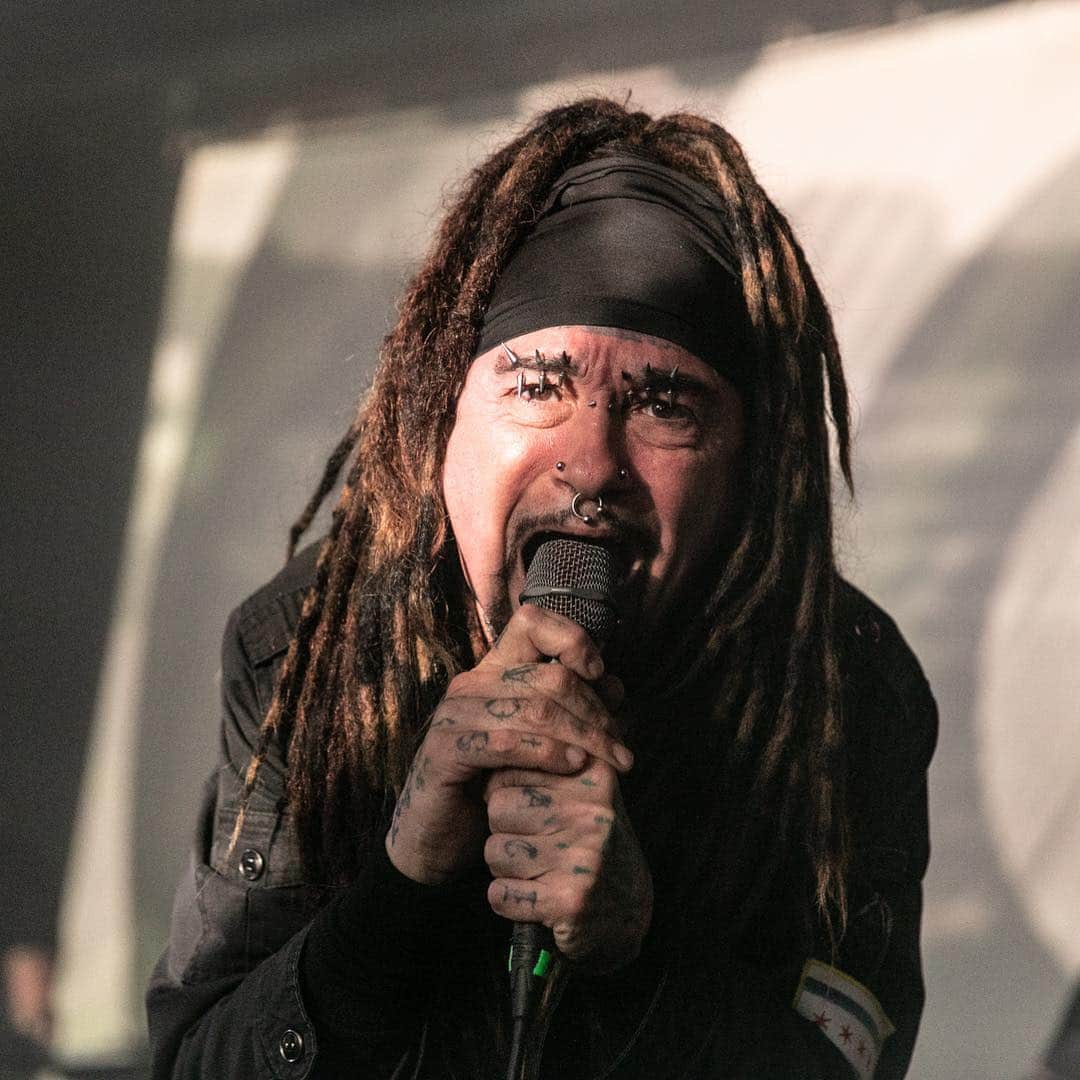 Revolverさんのインスタグラム写真 - (RevolverInstagram)「@weareministry are in the midst of a brief tour with @coldcave23 celebrating the new documentary ‘Industrial Accident: The Story of Wax Trax!’ On April 15th, they swung through Brooklyn’s Music Hall of Williamsburg where Al Jourgensen and cohorts blasted through a set entirely comprised of classic material from the Eighties and Nineties, including Ministry’s “Stigmata,” “Thieves,” “Burning Inside” “Just One Fix,” “(Everyday is) Halloween,” Revolting Cocks’ “No Devotion,” 1000 Homo DJs’ “Supernaut” cover and more. It was a thrilling blast from the past for everyone there, even Al, it seemed. “That was actually kinda fun,” he said, after playing “Jesus Built My Hotrod.” 📸 @jolenesiana」4月18日 6時50分 - revolvermag