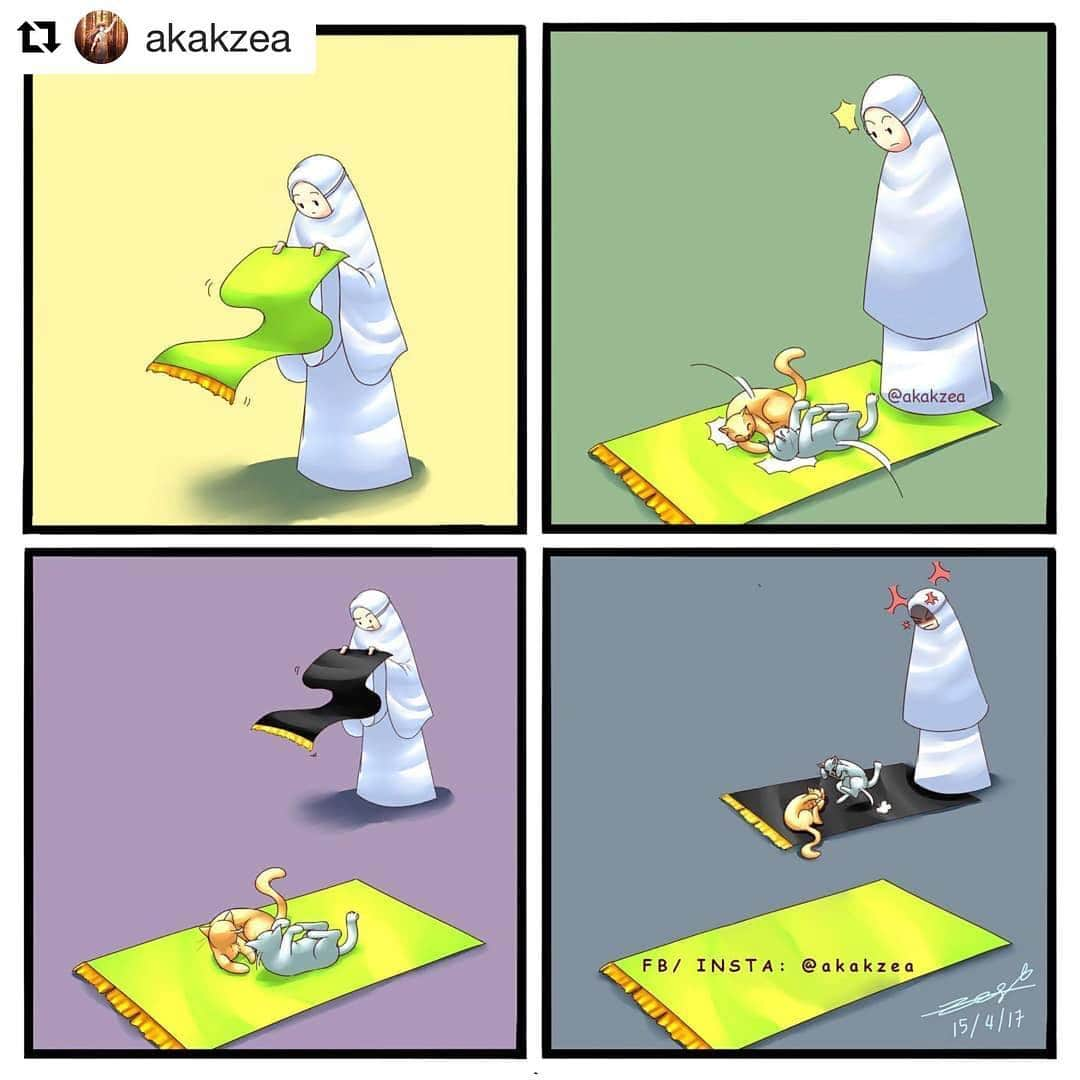 Koleksi Komik Malaysiaさんのインスタグラム写真 - (Koleksi Komik MalaysiaInstagram)「#Repost @akakzea with @get_repost ・・・ REPOST. Ini adalah komik aku yang paling dapat sambutan. . . Terima kasih kepada semua yang setia menunggu komik daripada aku. Maaf sebab sekarang memang aku agak sibuk dengan assignment dan masalah kehidupan.. Tapi jangan risau, insyallah aku akan sentiasa okayy~ . . . . Terima kasih dan semoga kekal setia memberi sokongan kat aku~ TuT❤️❤️ . . . . . . . . . . . . #art #digitalart #komiklawak #komik #komikmalaysia #solat #gelagat #kucing #kelakar #lawak #repost #sabar #artis #artismalaysia #akakzea」4月17日 23時56分 - tokkmungg_exclusive