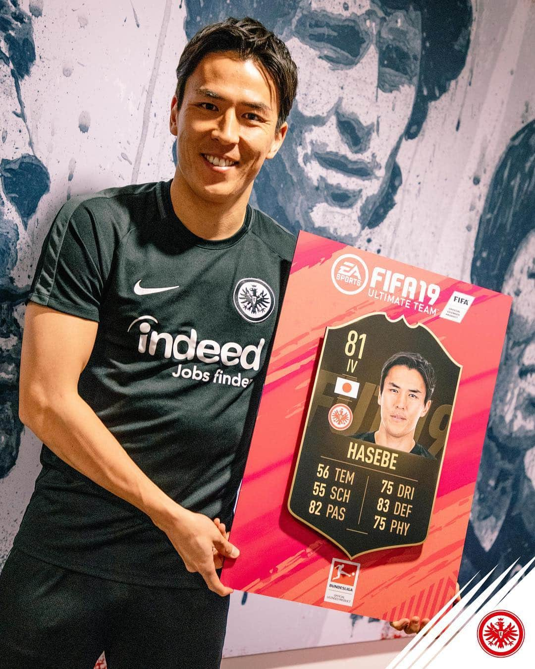 アイントラハト・フランクフルトさんのインスタグラム写真 - (アイントラハト・フランクフルトInstagram)「Bäm! 😎 Wer hat Makoto in seinem @easportsfifa_de Team? 💪 • • #hasebe #fifa19 #fut #totw #sge #eintracht #frankfurt #eintrachtfrankfurt」4月18日 0時31分 - eintrachtfrankfurt