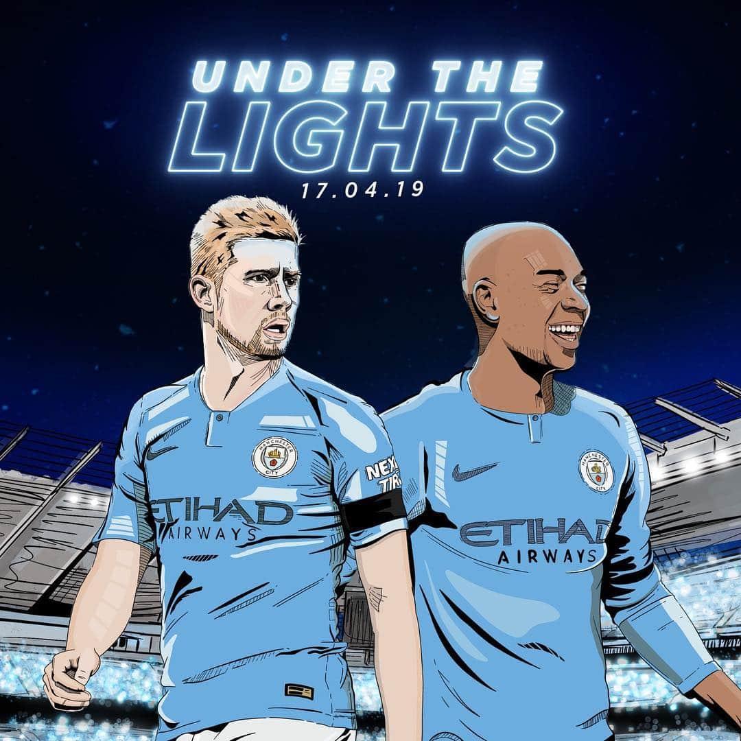 マンチェスター・シティFCさんのインスタグラム写真 - (マンチェスター・シティFCInstagram)「UNDER 🌟 THE 🌟 LIGHTS 🌟  LET'S GO! 👊 🔵 #mancity #cityvthfc」4月18日 0時55分 - mancity