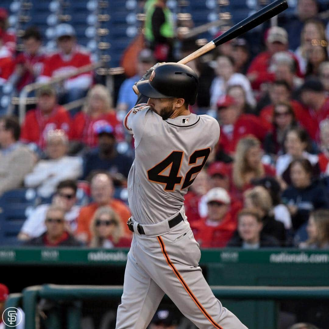 サンフランシスコ・ジャイアンツさんのインスタグラム写真 - (サンフランシスコ・ジャイアンツInstagram)「#SFGiants bats were BOOMING last night.」4月18日 1時01分 - sfgiants