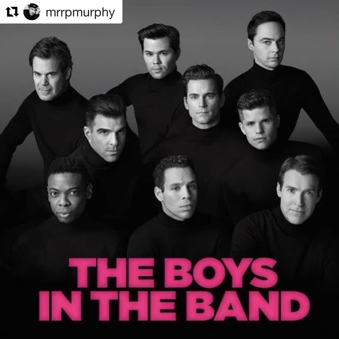 アンドリュー・ラネルズさんのインスタグラム写真 - (アンドリュー・ラネルズInstagram)「The Band is back together! @mrrpmurphy ・・・ Last summer, THE BOYS IN THE BAND were on Broadway, breaking house records at The Booth. THIS summer, The Boys In the Band will be filming a Netflix movie event.  The incomparable Joe Mantello, who directed the Broadway revival, will direct the film adaptation. The Broadway cast of BOYS was so important to me, and as equally groundbreaking as Mart Crowley's seminal work. Everyone in the cast was out and proud...and feeling so blessed to mark the 50th anniversary of Mart's landmark play. The entire Broadway cast will reprise their roles in the film. I can't wait to be on set with Joe and Jim Parsons, Zachary Quinto, Andrew Rannells, Matt Bomer, Charlie Carver, Robin de Jesus, Tuc Watkins, Michael Benjamin Washington and Brian Hutchison. I will be producing the film with David Stone and Ned Martel. Look for THE BOYS on Netflix in 2020.」4月18日 4時02分 - andrewrannells