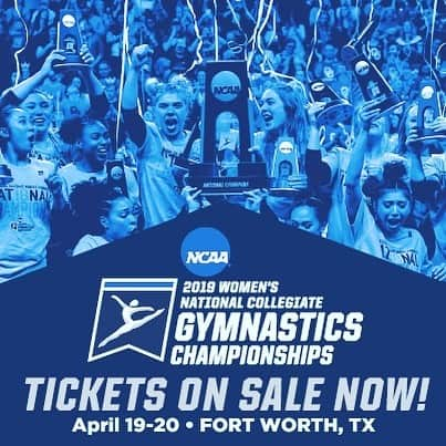 Inside Gymnasticsさんのインスタグラム写真 - (Inside GymnasticsInstagram)「#ad 2 DAYS!! Who will take home the trophy at the 2019 NCAA Women's Gymnastics Championships in Fort Worth THIS WEEKEND?! 🏆🥇🤸🏾‍♀️ * * Join the party and witness history! 📍 | Fort Worth Convention Center 📆 | April 19-20 🎟 | Get your tix TODAY!!! ⤵️ https://www.ncaa.com/tickets/gymnastics-women/nc」4月18日 5時52分 - insidegym