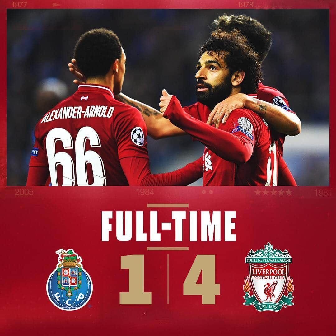 リヴァプールFCさんのインスタグラム写真 - (リヴァプールFCInstagram)「UP. THE. REDS! 🔴🔴🔴 WE’RE THROUGH TO THE #UCL SEMI-FINAL! 🙌🙌🙌 #ChampionsLeague」4月18日 5時53分 - liverpoolfc