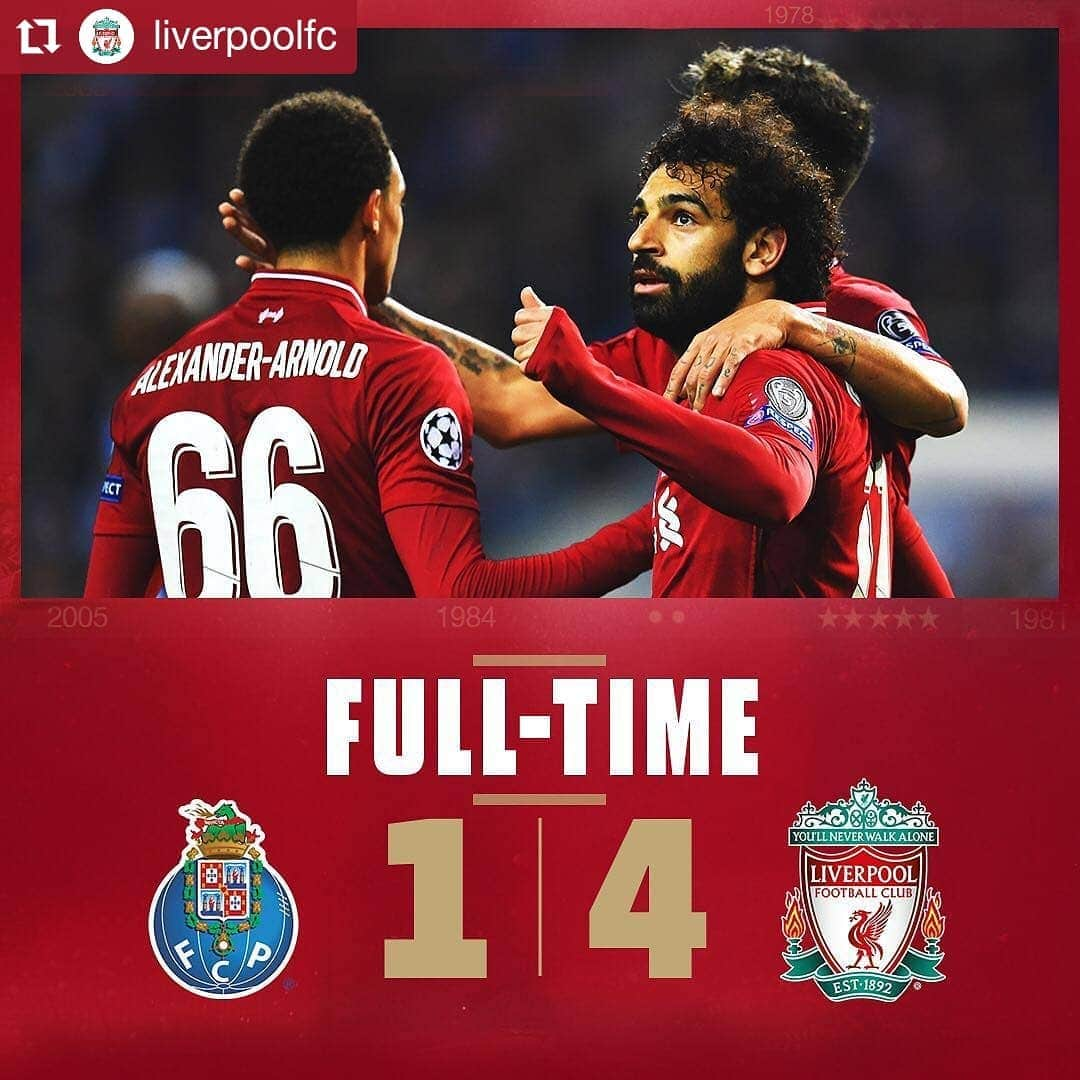 プレミアリーグさんのインスタグラム写真 - (プレミアリーグInstagram)「#Repost @liverpoolfc • • • • • • UP. THE. REDS! 🔴🔴🔴 WE’RE THROUGH TO THE #UCL SEMI-FINAL! 🙌🙌🙌 #ChampionsLeague  #regram #PremierLeague」4月18日 5時56分 - premierleague