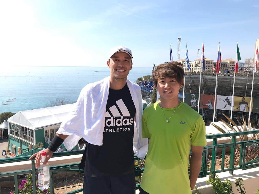 西岡良仁さんのインスタグラム写真 - (西岡良仁Instagram)「After practice with @benmclaaaach in Monte Carlo  move to Nice and walk around city. So beautiful.」4月18日 5時57分 - yoshihito0927