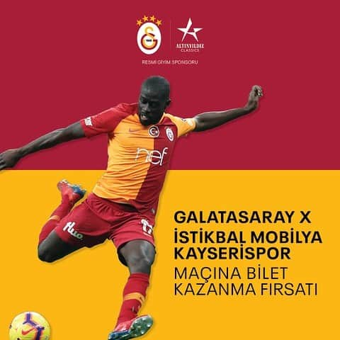 ガラタサライSKさんのインスタグラム写真 - (ガラタサライSKInstagram)「Galatasaray- İstikbal Mobilya Kayserispor maçını tribünden izleyecek 3 şanslı çiftten biri olmak ister misin? Yarışmaya katılmak için yapman gereken; @altinyildizclassics sayfasını takip edip, sayfadaki gönderinin altına bir arkadaşını etiketlemek ve #yildizgibigiyin yazmak. Kazananlar Cuma günü saat 17:00’da @altinyildizclassics Instagram hikayesinden duyurulacak. #altinyildizclassics #yildizgibigiyin」4月18日 16時39分 - galatasaray