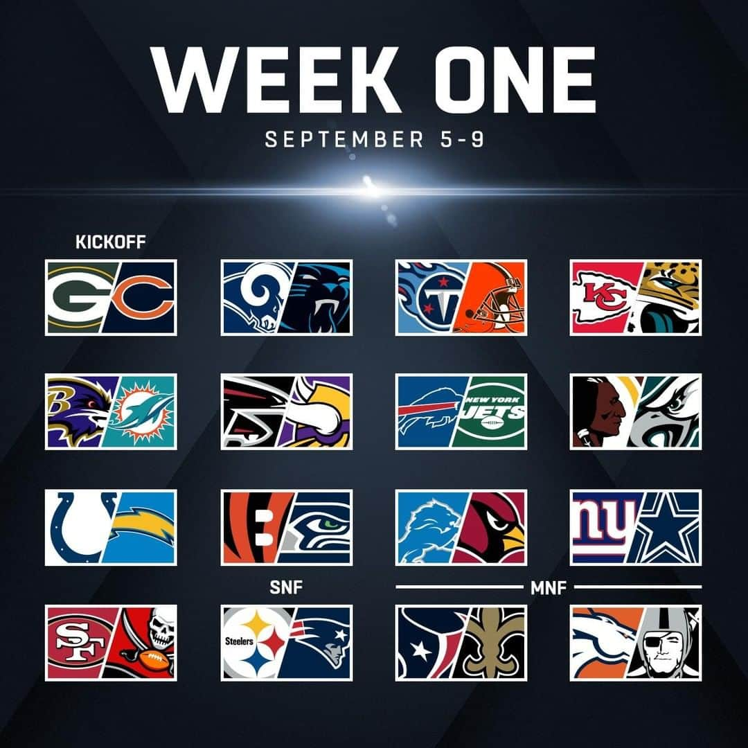 NFLさんのインスタグラム写真 - (NFLInstagram)「Who's ready for WEEK ONE!? ✋ #NFLScheduleRelease」4月18日 9時05分 - nfl