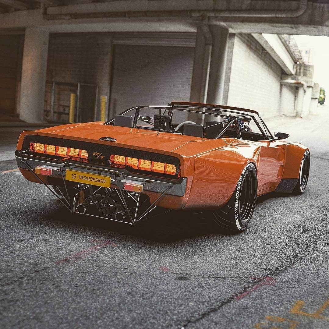 Classics Dailyさんのインスタグラム写真 - (Classics DailyInstagram)「Yes or No!? Design by @yasiddesign _ #dodge #charger #americanmuscle #musclecar #classiccar #classicsdaily」4月18日 10時18分 - classicsdaily