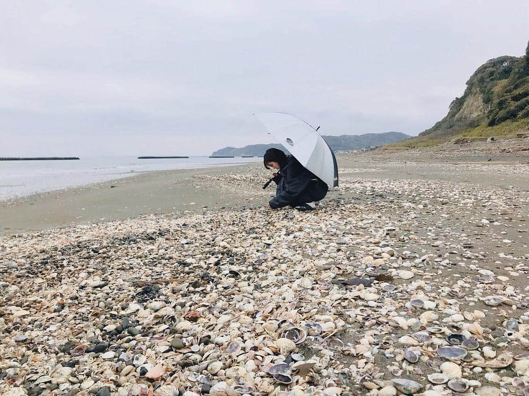 大後寿々花さんのインスタグラム写真 - (大後寿々花Instagram)「撮影の合間に貝殻集め中…🏖🐚 #フジのリアショー #すっごい寂しそうだけど #本人は楽しんでる #🐚」4月18日 10時34分 - suzuka_ohgo