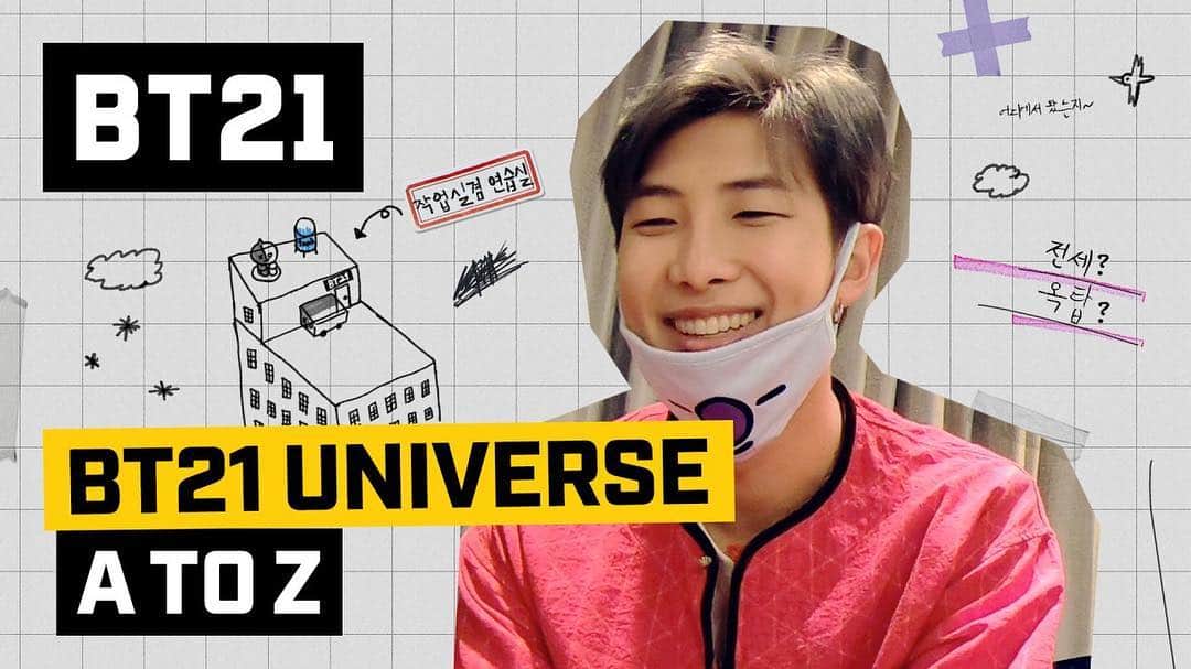 のインスタグラム：「. j-hope: Noooooooo~~~~ 😳 RM: “byong” ☺ Jin: MANG!! 🗯 ​. Wanna know what this is all about? Come join us for another round of fun:) 👉 Link in Bio ​. #BT21_UNIVERSE #EP03 #AtoZ #CheckitoutNow #BT21」