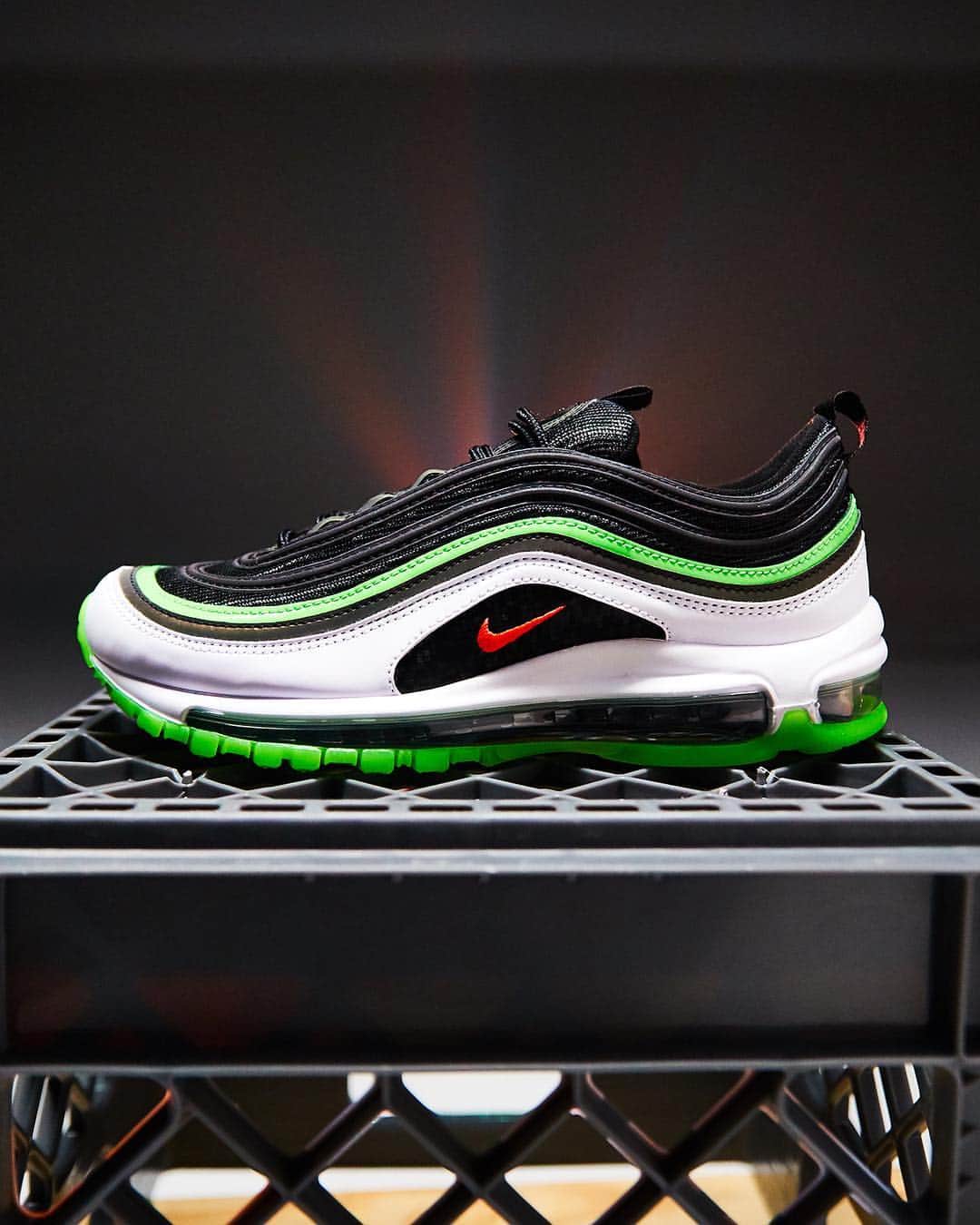 のインスタグラム：「Inspired by the #Dallas skyline and beloved sports teams. #BecauseSneakers #Nike Air Max 97 Home & Away 'Dallas' Launching 4/18, In-Store and Online」