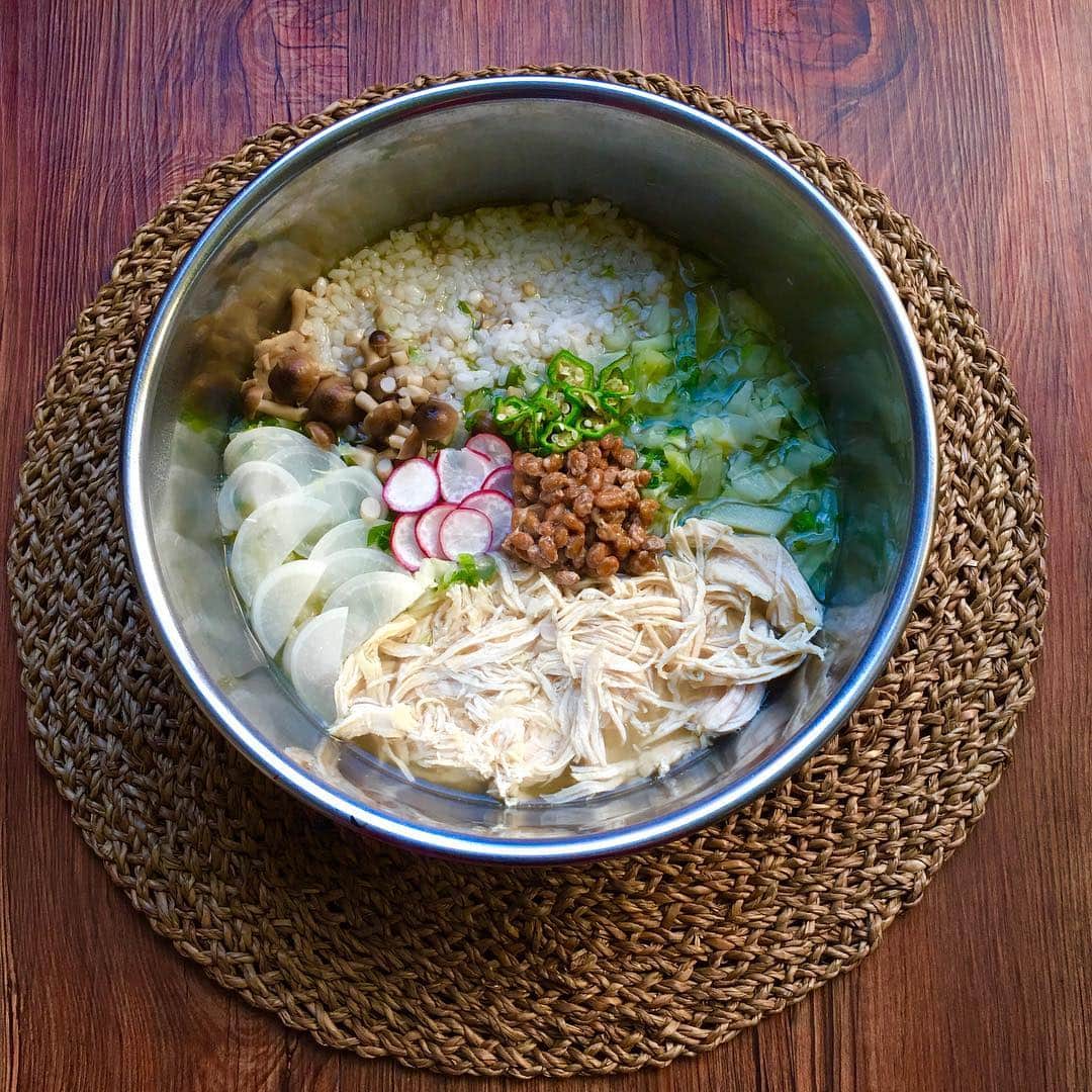 宮前真樹さんのインスタグラム写真 - (宮前真樹Instagram)「#エルマーごはん ペロリと食べたあとは ひと握りのドライフードをあげます。  パピーの頃からの習慣 食べたら休ませるようにしていて ケージの中でドライを少し食べる そして休憩タイムです。  あげ忘れると怒られます 前脚で強めのチョイチョイ 早よ出せや的なやつ 結構痛いのよ😂 #大型犬ごはん #手作り犬ごはん #ワイマラナーロングヘアード  #ワイマラナー1歳  #犬15ヶ月  #エルマーの記録」4月18日 12時10分 - miyamaemaki0116