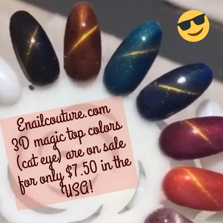 Max Estradaさんのインスタグラム写真 - (Max EstradaInstagram)「Enailcouture.com 3D magic top colors (cat eye) are on sale for only $7.50 in the USA ! #ネイル #nailpolish #nailswag #nailaddict #nailfashion #nailartheaven #nails2inspire #nailsofinstagram #instanails #naillife #nailporn #gelnails #gelpolish #stilettonails #nailaddict #nail #💅🏻 #nailtech#nailsonfleek #nailartwow #네일아트 #nails #nailart #notd #makeup #젤네일 #glamnails #nailcolor #nailsalon #nailsdid #nailsoftheday Enailcouture.com」4月18日 15時00分 - kingofnail