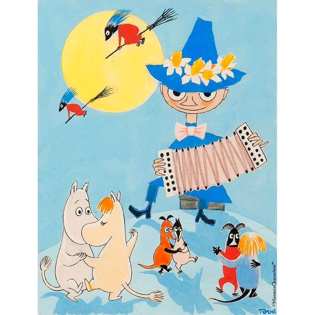 ムーミンさんのインスタグラム写真 - (ムーミンInstagram)「Have you seen the beautiful Moomin Easter painting from the 1940s by Tove Jansson? Enjoy your #Easter 🌷💛✨ #ToveJansson #moomin #moominofficial」4月18日 15時54分 - moominofficial