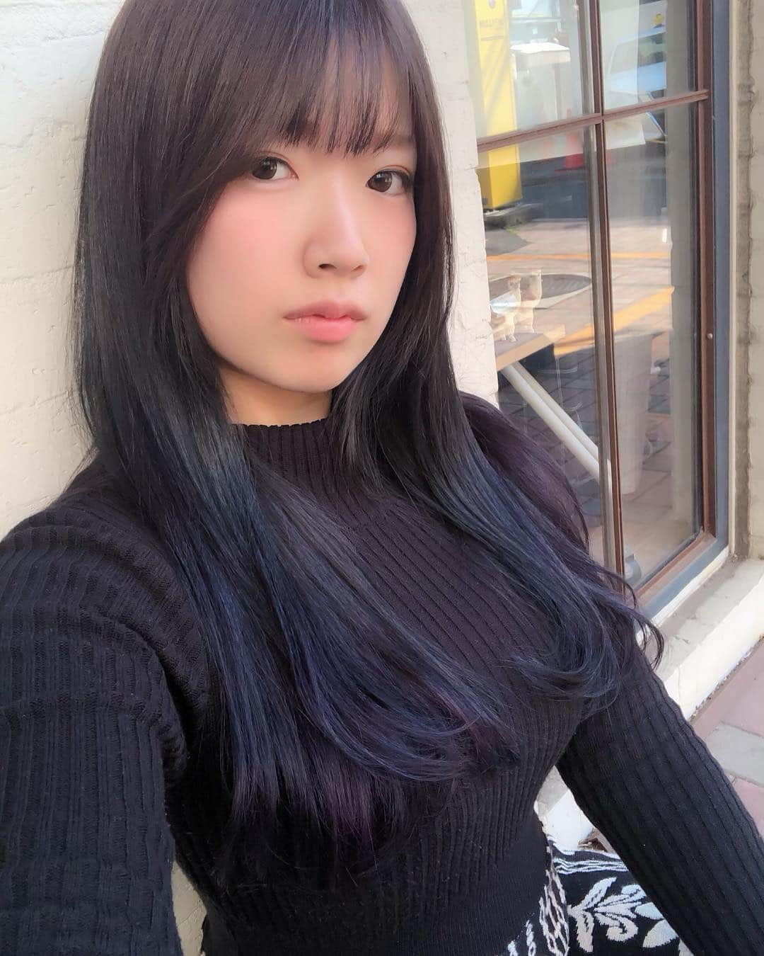 ゆとりさんのインスタグラム写真 - (ゆとりInstagram)「New hair color💇🏻‍♀️💙🖤 #japan #japanesegirl #japanese #followme #selfie #cosplay #셀카 #팔로우미 #얼스타그램 #셀스타그램」4月19日 2時00分 - creamcandy123