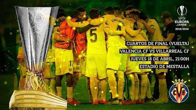ビジャレアルCFさんのインスタグラム写真 - (ビジャレアルCFInstagram)「Día de partido para el Submarino: 🆚 @valenciacf ⌚️ 21.00h 🏟 Estadio de Mestalla 🏆 @europaleague 📅 Cuartos de final (vuelta) 📺 @movistarplus 📱 #UEL . Matchday for the Yellow Submarine: 🆚 @valenciacf ⌚️ 9pm CEST 🏟 Mestalla 🏆 @europaleague 📅 Quarter-finals (second leg) 📺 @movistarplus 📱 #UEL . #Villarreal #futbol #football #soccer #europaleague」4月18日 19時08分 - villarrealcf