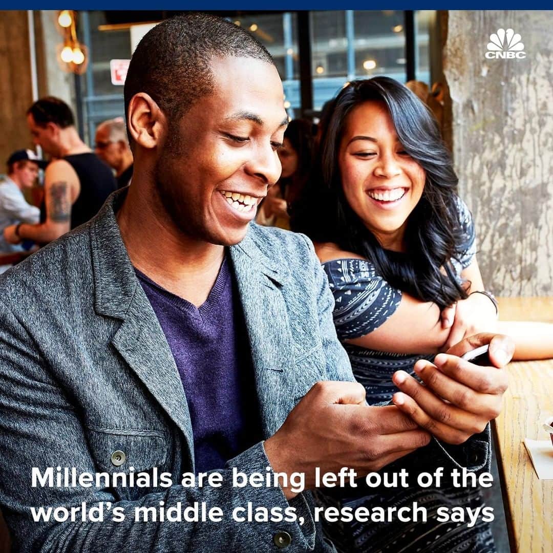 CNBCさんのインスタグラム写真 - (CNBCInstagram)「with @cnbcmakeit: Millennials are being squeezed out of the world’s middle class as incomes stagnate and costs rise, according to research by the Organization for Economic Co-operation and Development (OECD).⁣ ⁣ According to the report, 60% of millennials across 40 countries were categorized as middle income. In contrast, 68% of “baby boomers” — those born between 1942 and 1964 — were middle class.⁣ ⁣ Breaking it down further, only 53% of millennials in the U.S. were middle class, the data showed. ⁣ ⁣ Details, at the link in bio. ⁣ *⁣ *⁣ *⁣ *⁣ *⁣ *⁣ *⁣ *⁣ #personalfinance  #money #financialfreedom #finance #financialplanning #success #moneytips #moneygoals #wealth #budget #millennials #debtfree #investinyourself #investing #retirement #millennialmoney #moneymatters #business #moneymindset #budgeting #financialsuccess #investor #financialliteracy #motivation #invest #cnbc #cnbcmakeit」4月18日 20時00分 - cnbc