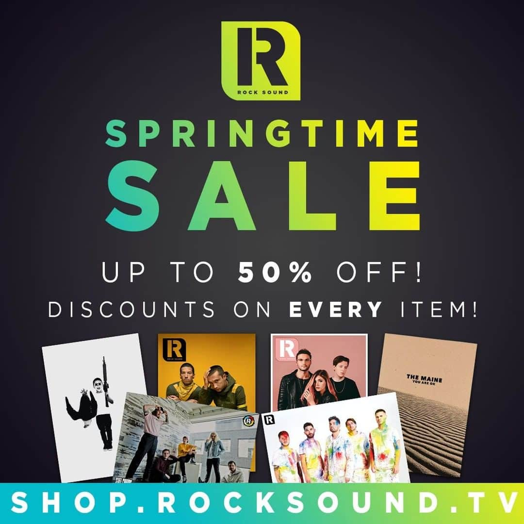 Rock Soundさんのインスタグラム写真 - (Rock SoundInstagram)「It's the Rock Sound Springtime Sale! ⠀ ⠀ Get up to 50% off EVERY magazine and bundle right now from SHOP.ROCKSOUND.TV」4月18日 20時00分 - rocksound