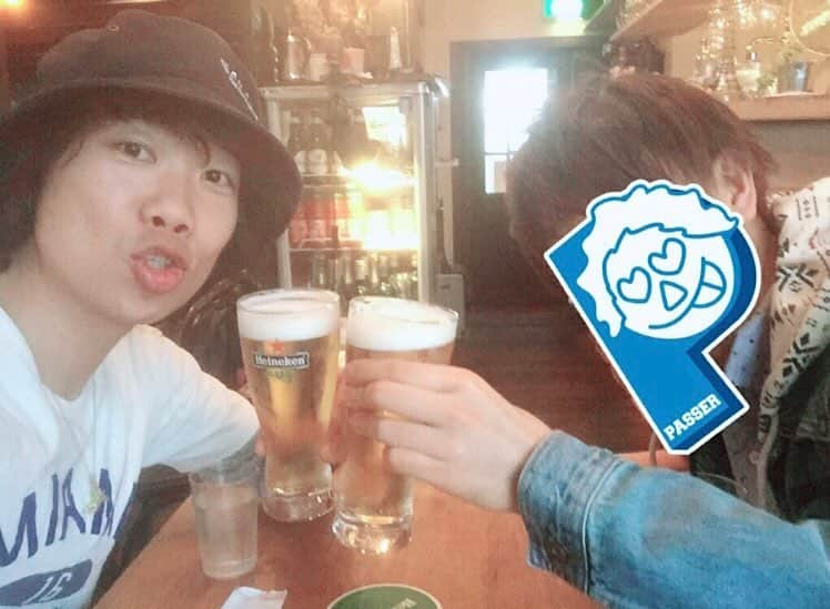 PASSER さんのインスタグラム写真 - (PASSER Instagram)「なつかぴーや( ^_^)ﾉ🍻 #ハジ→ #キャラメルペッパーズ #はよ #yokohama  #0504」4月18日 22時17分 - passer_cp