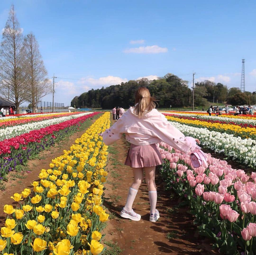 月雲ねるさんのインスタグラム写真 - (月雲ねるInstagram)「🌷👸🏼🌷 #チューリップ #お花 #flower #cute #ootd #fashion #데일리룩 #패션 #패션스타그램 #오오티디 #코디 #옷 #옷스타그램 #얼스타그램 #여행 #여행스타그램」4月18日 22時39分 - neruneruworld