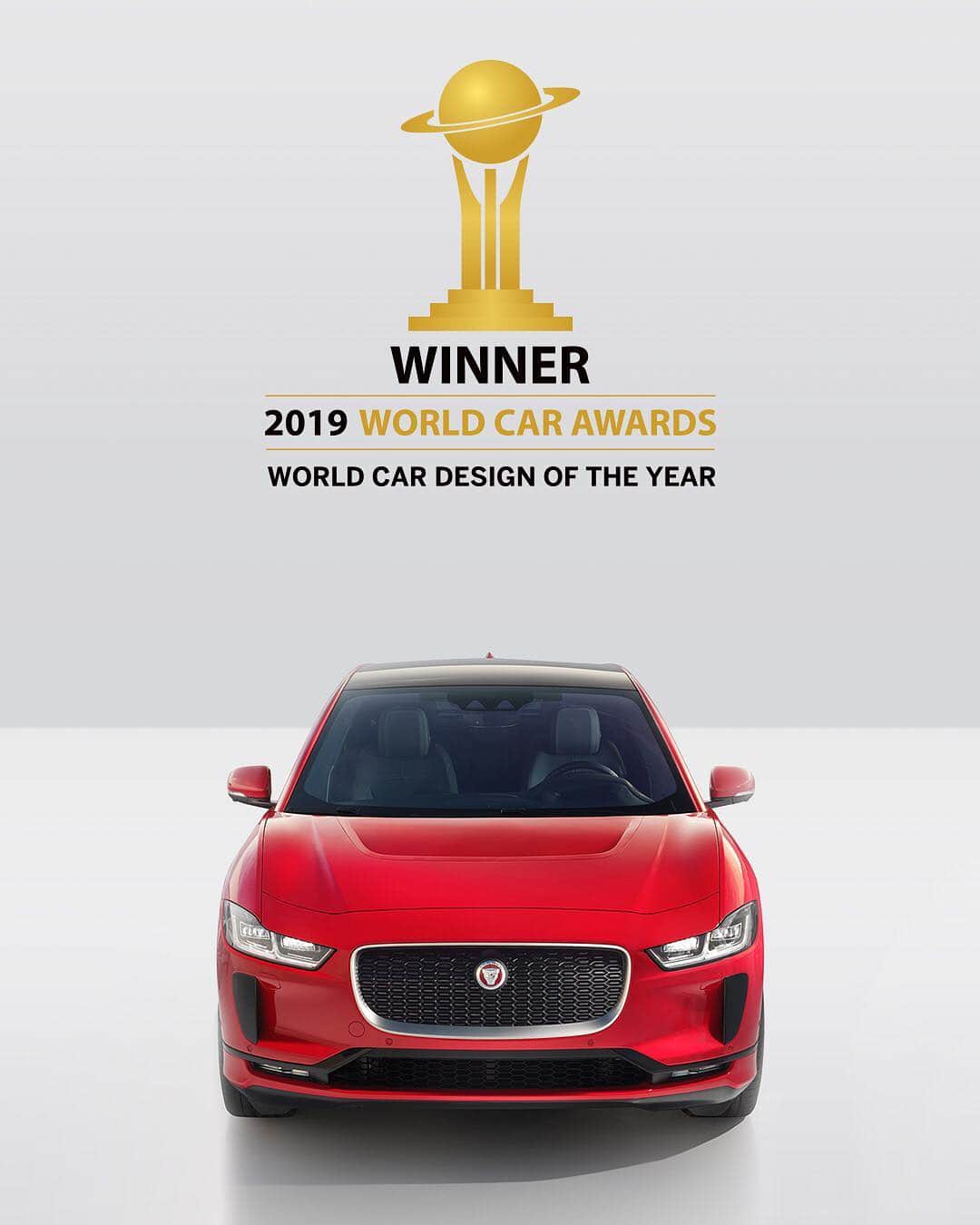 Jaguarさんのインスタグラム写真 - (JaguarInstagram)「A quiet announcement. The all-electric #Jaguar #IPACE: World Car of the Year 2019, World Car Design of the Year 2019 and World Green Car 2019.  #Jaguar #IPACE #Electric #Luxury #Performance #SUV #NYAutoShow #WCOTY #2019WorldCarAwards #ElectricCars #EV #CarsofInstagram #InstaCar」4月18日 22時40分 - jaguar
