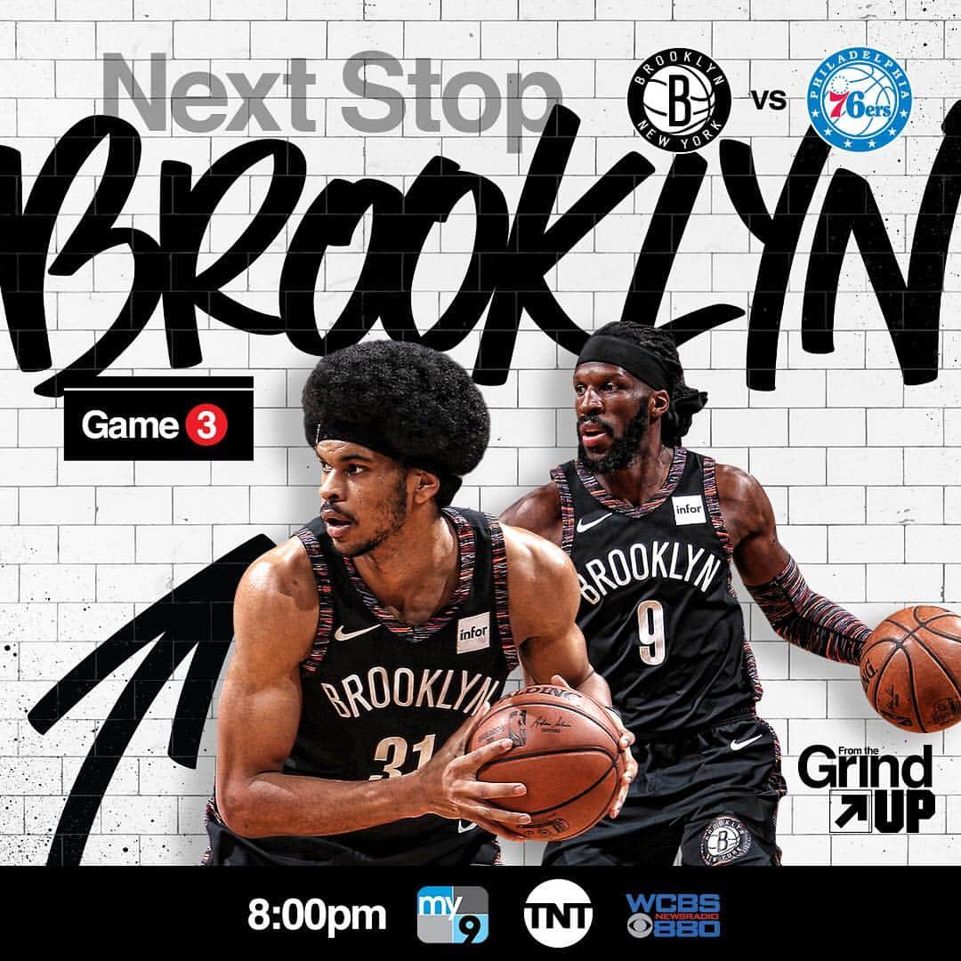 Brooklyn Netsさんのインスタグラム写真 - (Brooklyn NetsInstagram)「PLAYOFF GAMEDAY in BK ⚫️⚪️ #WeGoHard」4月18日 23時07分 - brooklynnets