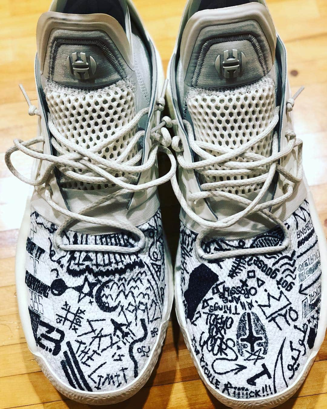 ザック・バランスキーさんのインスタグラム写真 - (ザック・バランスキーInstagram)「Custom designed Harden 2’s🔥🔥 Designed by @nvianism  #adidas #adidasshoes #adidasbasketball #hardenvol2 #customshoes #tokyoisyours」4月18日 23時47分 - zackab10