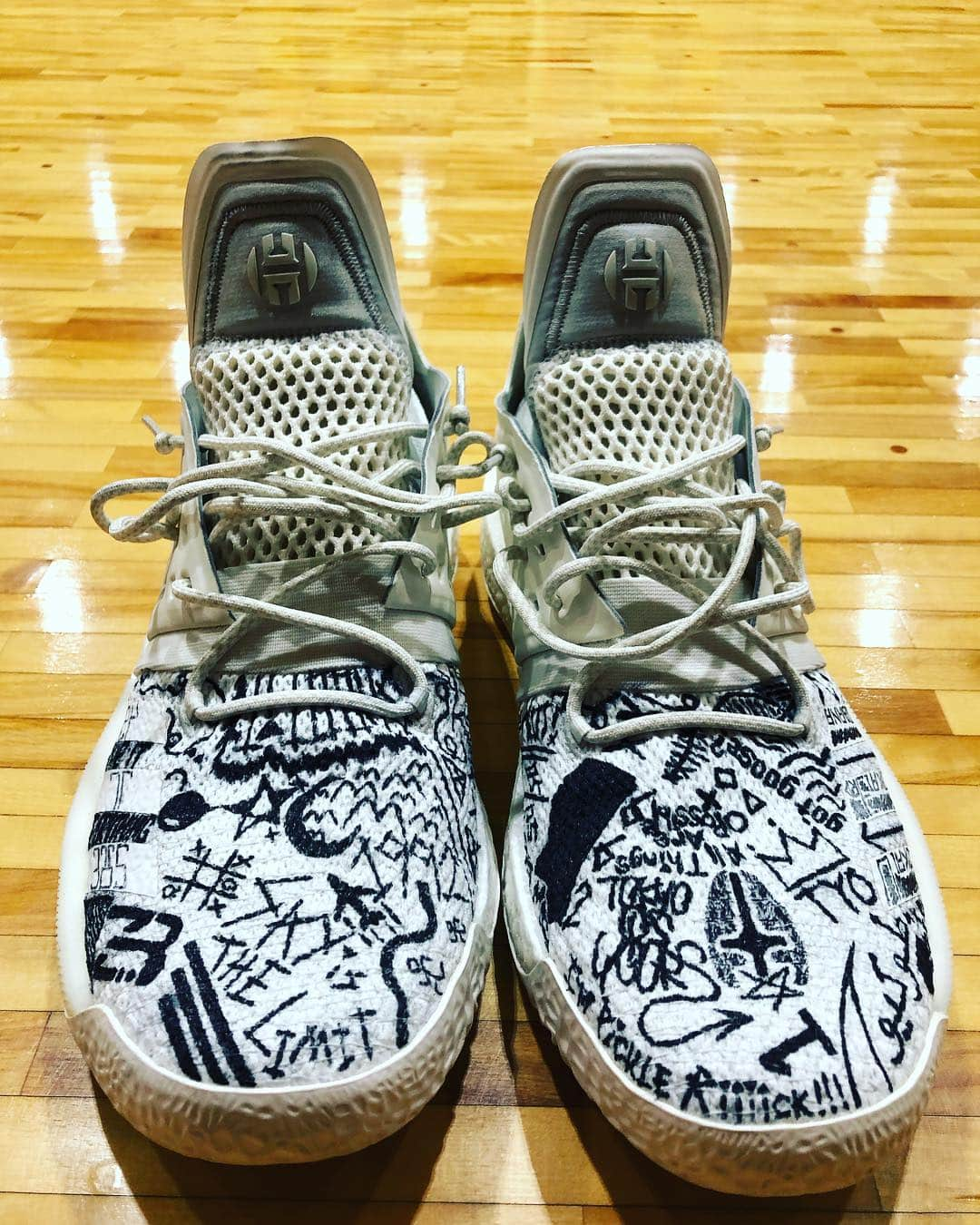 ザック・バランスキーさんのインスタグラム写真 - (ザック・バランスキーInstagram)「Custom designed Harden 2’s🔥🔥 Designed by @nvianism  #adidas #adidasshoes #adidasbasketball #hardenvol2 #customshoes #tokyoisyours」4月18日 23時47分 - zackab10