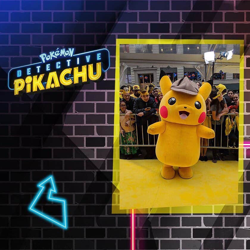 のインスタグラム：「Bright lights, big city—you’ve never seen a movie premiere like this before. 🔎⚡️ Swipe through for some of the stars, style, and selfies from the #DetectivePikachu Yellow Carpet! ➡️」