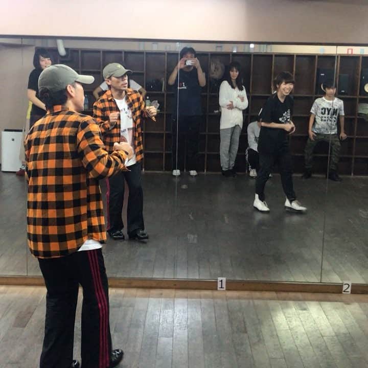 火口秀幸のインスタグラム：「#TAP #workshop #HiguchiDanceStudio #HIDEBOH #GW #rhythm  #funkastep」