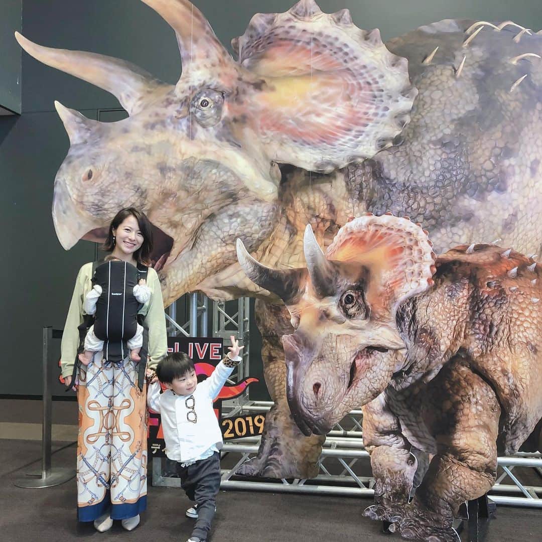 神戸蘭子さんのインスタグラム写真 - (神戸蘭子Instagram)「恐竜に会いに行きました🦖  #ディノサファリ  #恐竜  #家族でお出かけ #ゴールデンウィーク」5月3日 17時14分 - ranran0414