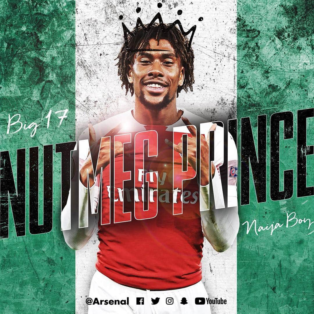 アーセナルFCさんのインスタグラム写真 - (アーセナルFCInstagram)「🇳🇬 Listen well well - it's our Naija boy's birthday 🎂 @alexanderiwobi 👏 #Big17 #NaijaBoy #Iwobi #Arsenal #WeAreTheArsenal」5月3日 17時22分 - arsenal