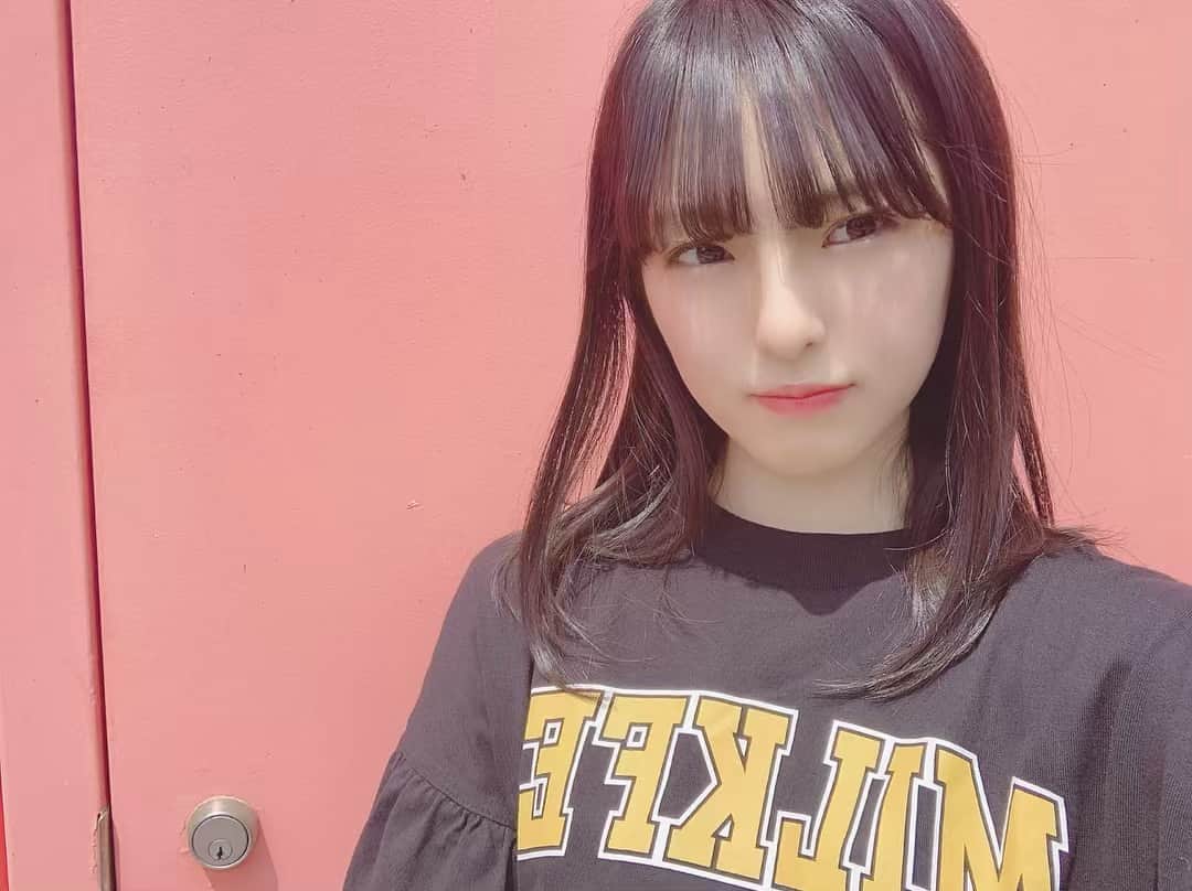 大塚七海のインスタグラム：「ㅤㅤㅤㅤㅤㅤㅤㅤㅤㅤㅤㅤㅤ 背景が可愛かったです。 ㅤㅤㅤㅤㅤㅤㅤㅤㅤㅤㅤㅤㅤ #pink」