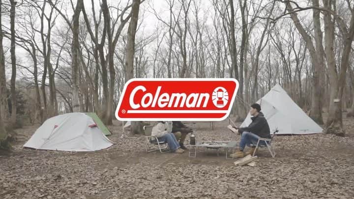 Coleman Japanのインスタグラム：「🎥Solo Friends Camp Vol.3🏕 各々でも、仲間でも自由で贅沢な時間。焚き火の薪がパチパチ爆ぜる音、ゆらめく炎をリアルに表現し、まるでキャンプ場にいるかのような臨場感をお楽しみいただけます。」