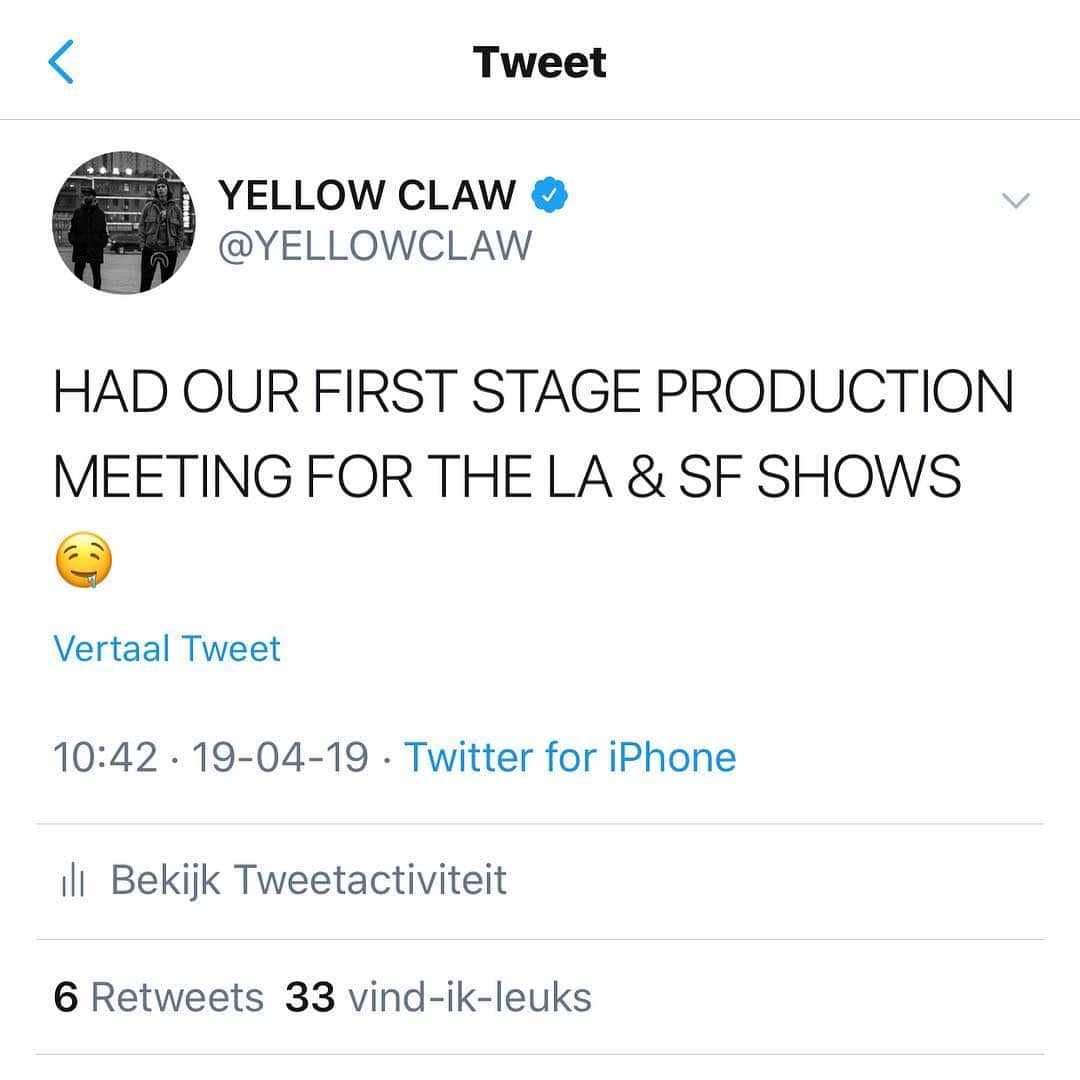 Yellow M.F. Clawさんのインスタグラム写真 - (Yellow M.F. ClawInstagram)「READY TO MAKE SOME MEMORIES IN CALIFORNIA 🇺🇸🇺🇸🇺🇸 (TICKETLINKS IN STORY)」4月19日 11時50分 - yellowclaw