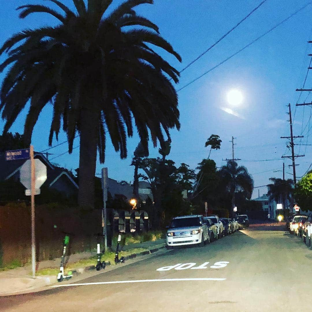 アンナ・シルクさんのインスタグラム写真 - (アンナ・シルクInstagram)「Now that’s a moon:) #datenight」4月19日 11時54分 - anna.silk