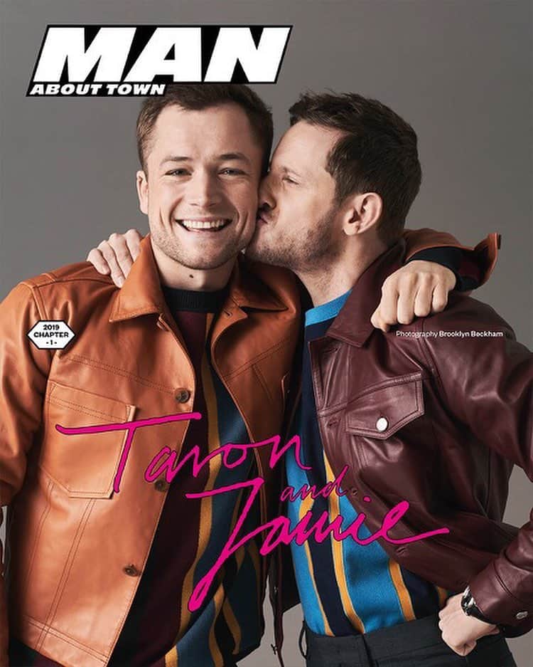 Just Jaredさんのインスタグラム写真 - (Just JaredInstagram)「@taron.egerton and #JamieBell open up about @eltonjohn and #Rocketman on the cover of @_manabouttownuk, shot by @brooklynbeckham. #TaronEgerton #EltonJohn Photos: #BrooklynBeckham」4月19日 3時34分 - justjared
