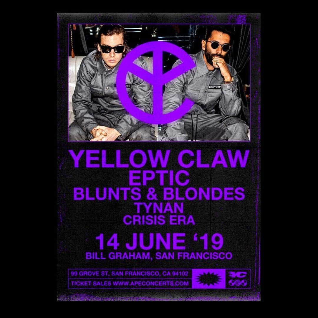 Yellow M.F. Clawさんのインスタグラム写真 - (Yellow M.F. ClawInstagram)「ON JUNE 14TH THE YC SIGN WILL RISE ABOVE THE CITY OF SAN FRANCISCO AGAIN」4月19日 4時02分 - yellowclaw