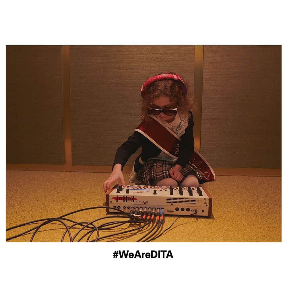 ディタのインスタグラム：「Meet Meredith. She left Berlin for LA. A child-prodigy-techno-producer-come-Hollywood-choreographer who has moves that can not be unseen. Rarely without shades, she owns the night in her #DITAeyewear Souliner-One’s #WeAreDITA」
