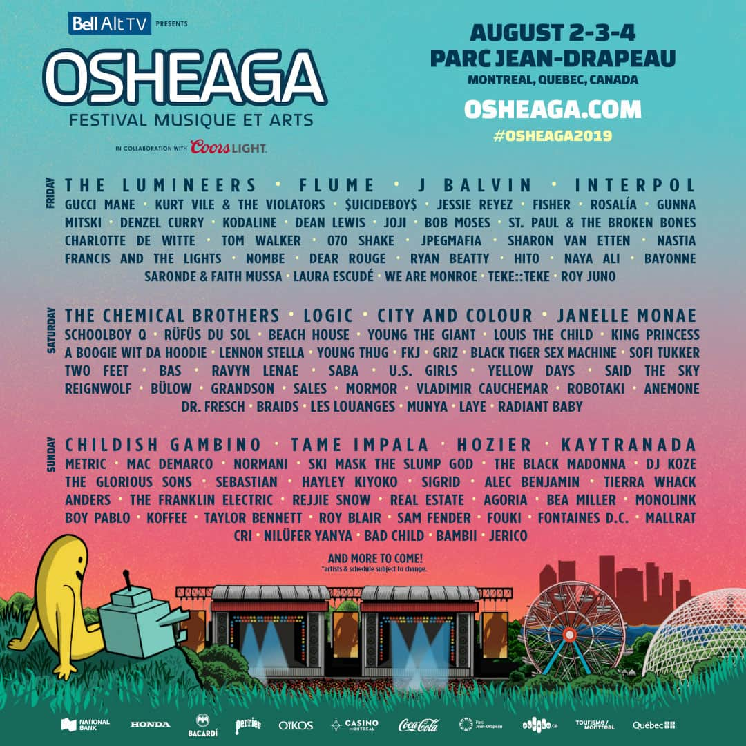 The Lumineersさんのインスタグラム写真 - (The LumineersInstagram)「Montreal! We’ll be playing @Osheaga August 2nd, tickets are on sale today #Osheaga2019 #ExperienceOsheaga. Tickets and info in bio.」4月19日 4時09分 - thelumineers