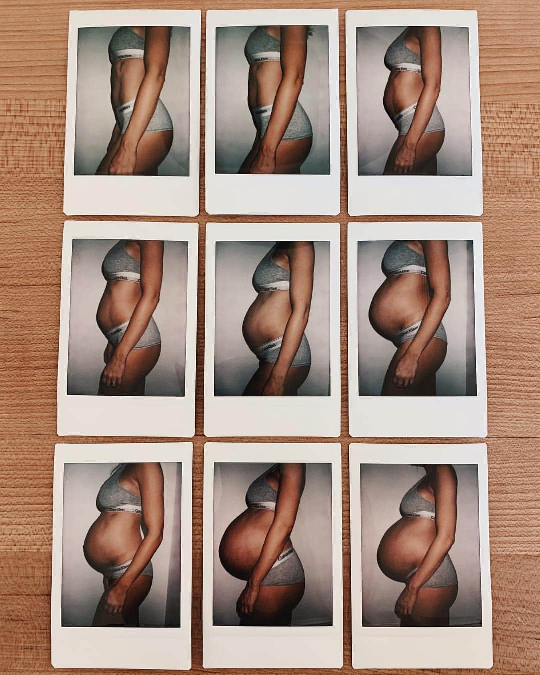 Amber Fillerup Clarkさんのインスタグラム写真 - (Amber Fillerup ClarkInstagram)「9 months of making Frankie 🧡 you can totally tell I dropped in that last pic - we took it the day I delivered. I thought I lost the first 6 polaroids when we moved and just found them! Also I thought it would be fun to have everyone comment something that you didn’t know about pregnancy, labor, or recovery before having a baby! I feel like I knew NOTHING and was shocked with some of the stuff that happens. I just want to point out that while our bodies do crazy stuff for our babies these aren’t “horror stories” this is how our bodies work and a part of the journey. It’s not always pain free or glamorous but that’s what makes the sacrifice so beautiful. My only purpose for doing this is to make sure women who go through labor and are experiencing new things that they didn’t expect to know it’s normal! I felt a little embarrassed by certain things with recovery and it comforted me hearing others going through it too and it empowered me to be more open with my postpartum experience this time around and not just with the pretty parts. Certain things happened differently with each of my deliveries and none of my recoveries were at all the same and I would do each of them over again, again and again. You might only have 2 of the hundreds of things listed here 🤷🏼‍♀️ everyone is SO DIFFERENT and all deliveries are sooo different! I LOVE LABOR!!! I love giving birth to babies! Nothing to be scared of 🥰💓」4月19日 4時37分 - amberfillerup