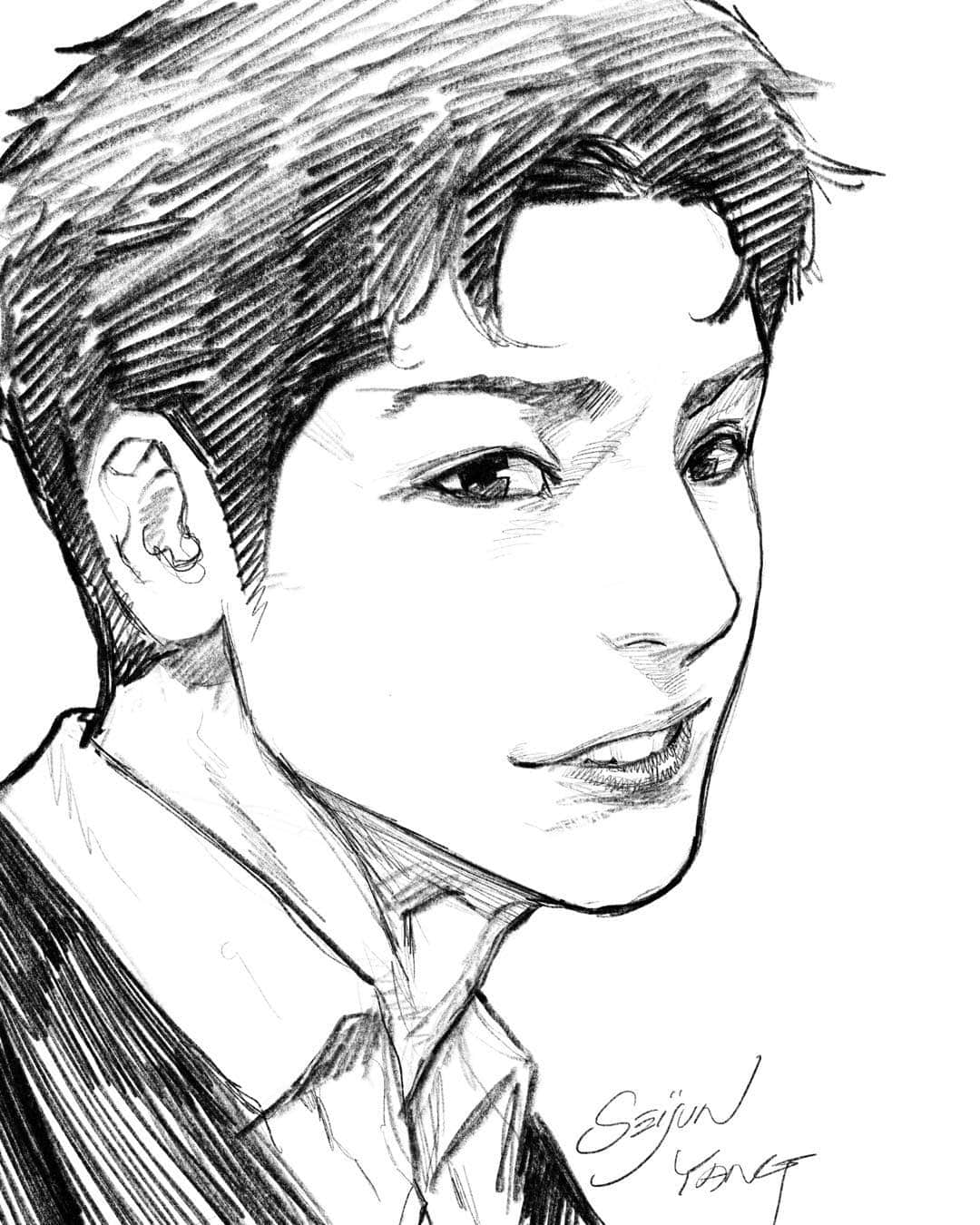 セイジュンのインスタグラム：「#draw #drawing #artwork #sketch #doodle #ipaddrawing #ipadpro #illustration #絵 #落書き #お絵描き #イラスト #그림 #낙서 #일러스트」