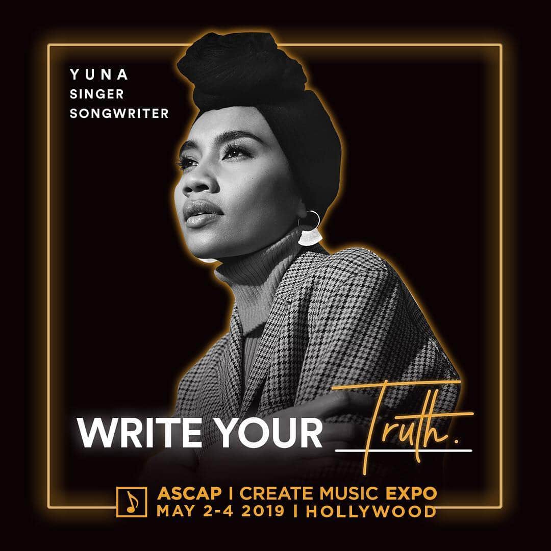 ASCAPさんのインスタグラム写真 - (ASCAPInstagram)「Rising singer-songwriter @yuna (worked w/ #Pharrell #Usher #JheneAiko) will be at #ASCAPEXPO in conversation with her friend & collaborator @tokimonsta! Get passes to EXPO at the link in our bio, prices increase tomorrow (ascap.com/expo)」4月19日 6時48分 - ascap