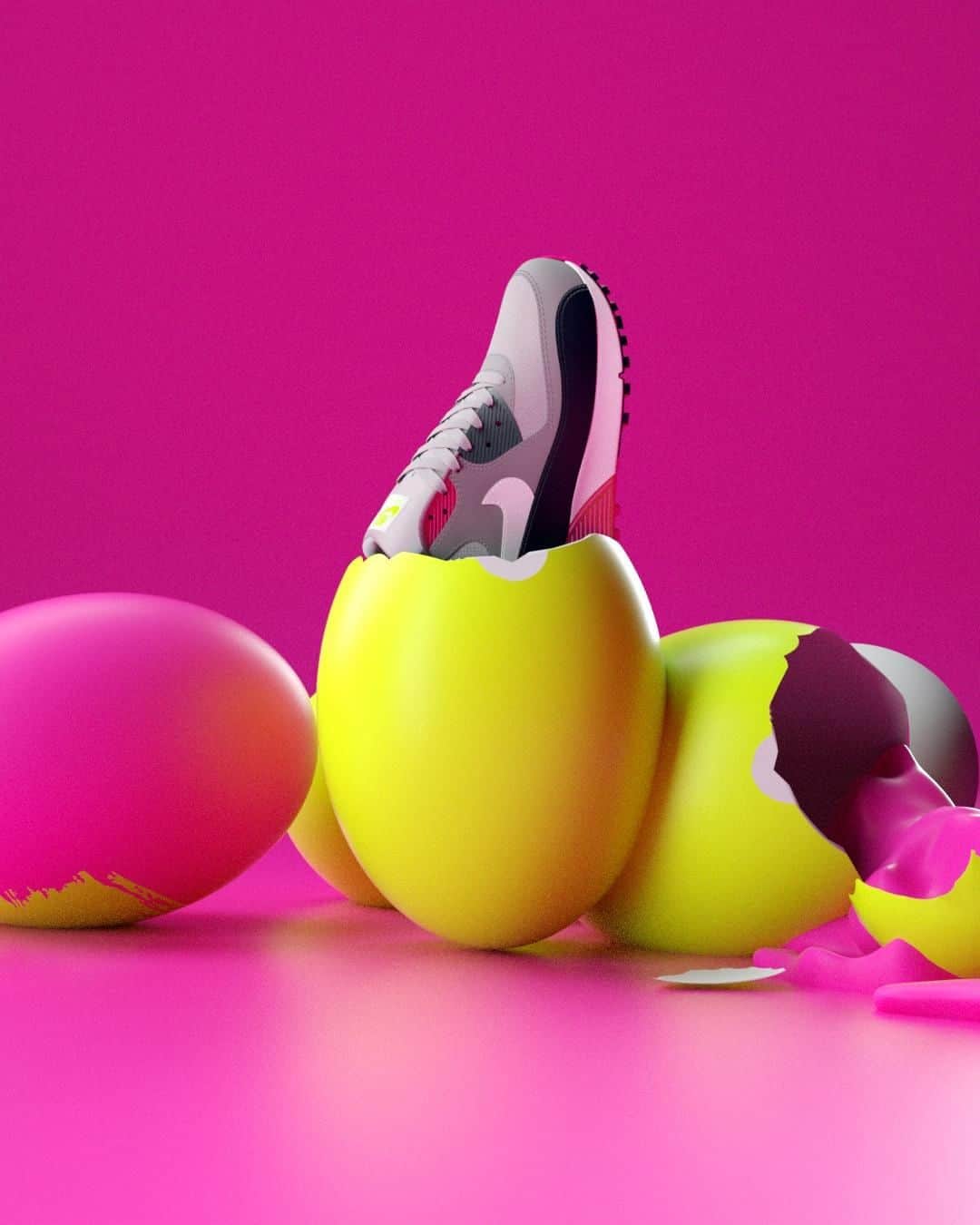 Foot Lockerさんのインスタグラム写真 - (Foot LockerInstagram)「Eggcellent. 🥚🐰 #Nike Air Max 90 'Limeade' Available Now, In-Store and Online」4月19日 6時49分 - footlocker
