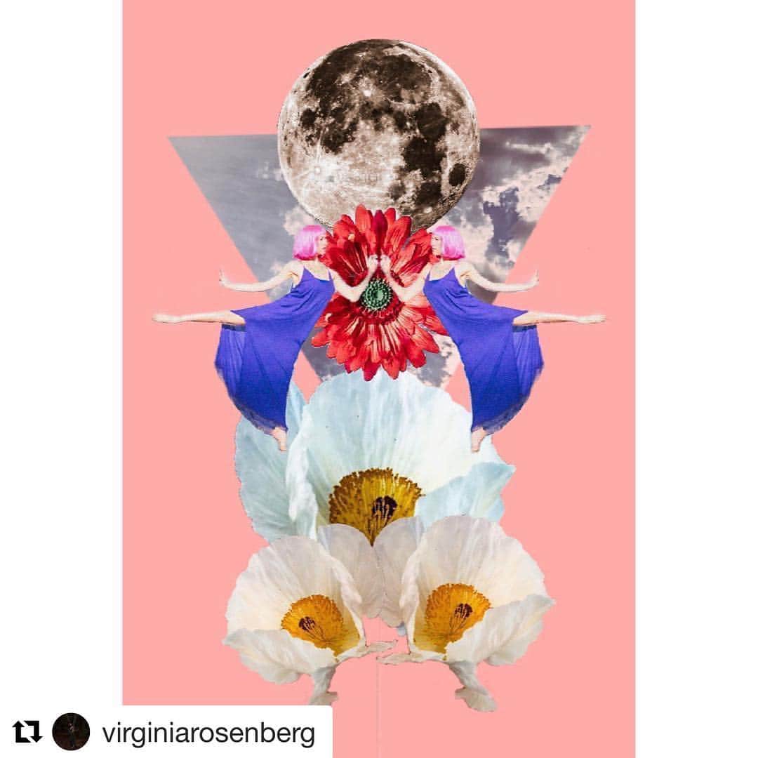 ファイン・フレンジーさんのインスタグラム写真 - (ファイン・フレンジーInstagram)「looking then looking again. making room for some big, necessary change 🔮🌸🌕✨ #Repost @virginiarosenberg ・・・ The Full Moon in Libra on April 19, 2019 at 7:11amEST is a double-take. The second Libra Full Moon this year. An invitation to look, then look again. New colors, new light, fresh air. New ways for colors and light and air to interact. New blooms and flowers meeting each other for the first time above ground. Touching petals. Tasting sunlight. New paths for the breath we share between us. The more we look and look again, the more we opportunities we have to see things differently. To dance in difference. To gaze from a different place and find perspective. To free ourselves through how we see and who we choose to be. To let our guard down, welcome connection, and in doing so, draw to us who we are meant to touch with our special kind of love. This Moon is a trampoline. Jump on it. Let it bounce you and shake you awake. Let your body move and activate and show us what it remembers. Make way for change. Allow yourself to change. To be change. To be changed by the space that is made and the connections that naturally form within it. We are made new by the light that runs through us and our inter-channels. Make way for truth. Un-arguable truth that just is. The kind of truth that remakes culture. Truth that grows the future. Truth that will be found in next-century gardens, moving from soil to seed to sun and back again, bringing forth food and medicine. Speak your truth with strength and curiosity. Speak for yourself and let the words be like fruit, filled with blazing life.  Written by @virginiarosenberg  for @qoya.love  Read the complete full moon blog post and embody the energy of this moon through links in bio. ⠀ Collage gratitude to Mia Kannapell @natureofshadows and shout out to Becca of @poundjewelry as beautiful dancer in the collage!  #qoya #loveqoya #qoyalove #wisewildfree #astrology #fullmoon #collage #astrology #fullmoon #astrologersofinstagram」4月19日 7時10分 - alisonsudol