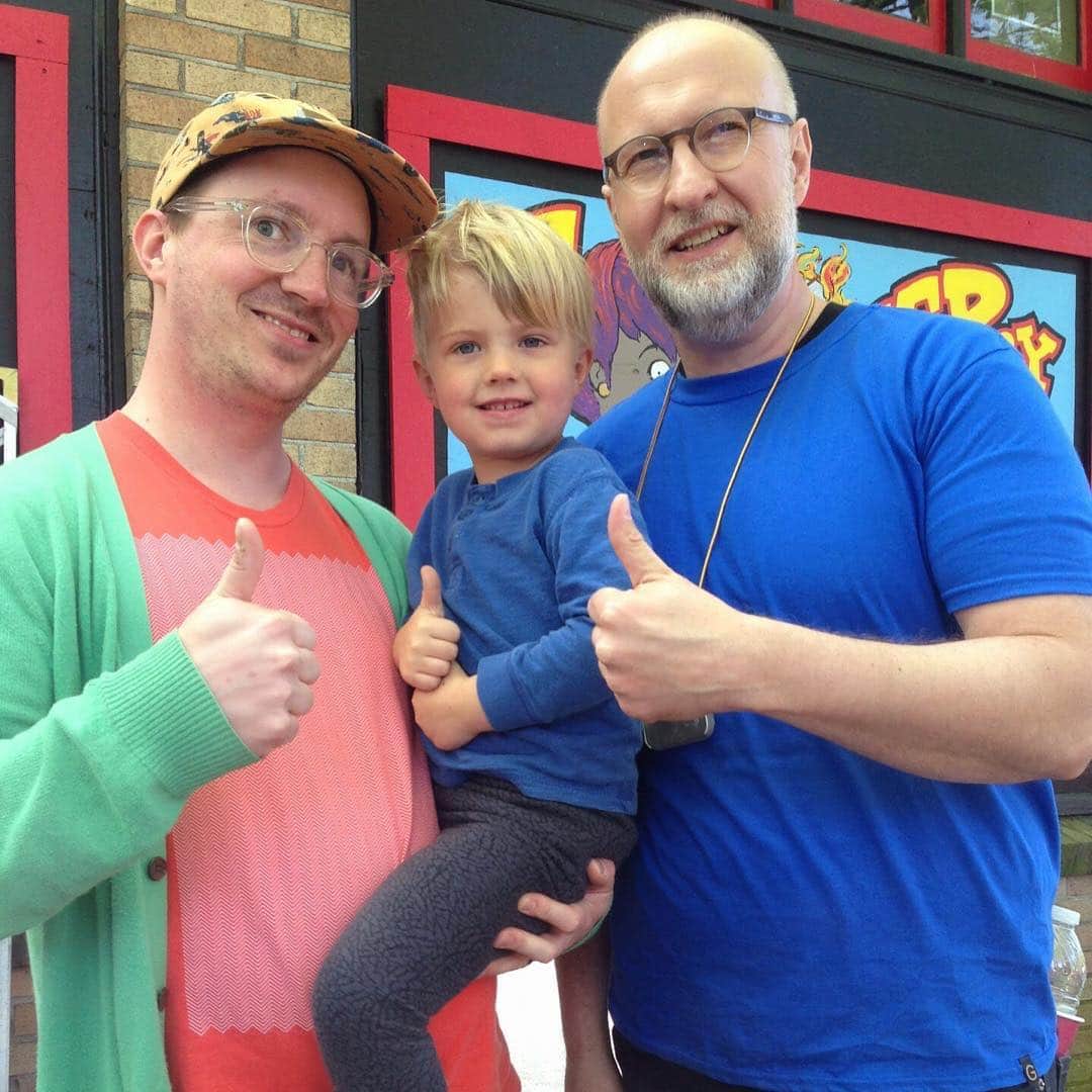 Jason G. Sturgillさんのインスタグラム写真 - (Jason G. SturgillInstagram)「#tbt to 5 years ago when my son and I had a cameo in the @bobmouldmusic music video directed by @ajrhq.」4月19日 7時25分 - jgspdx