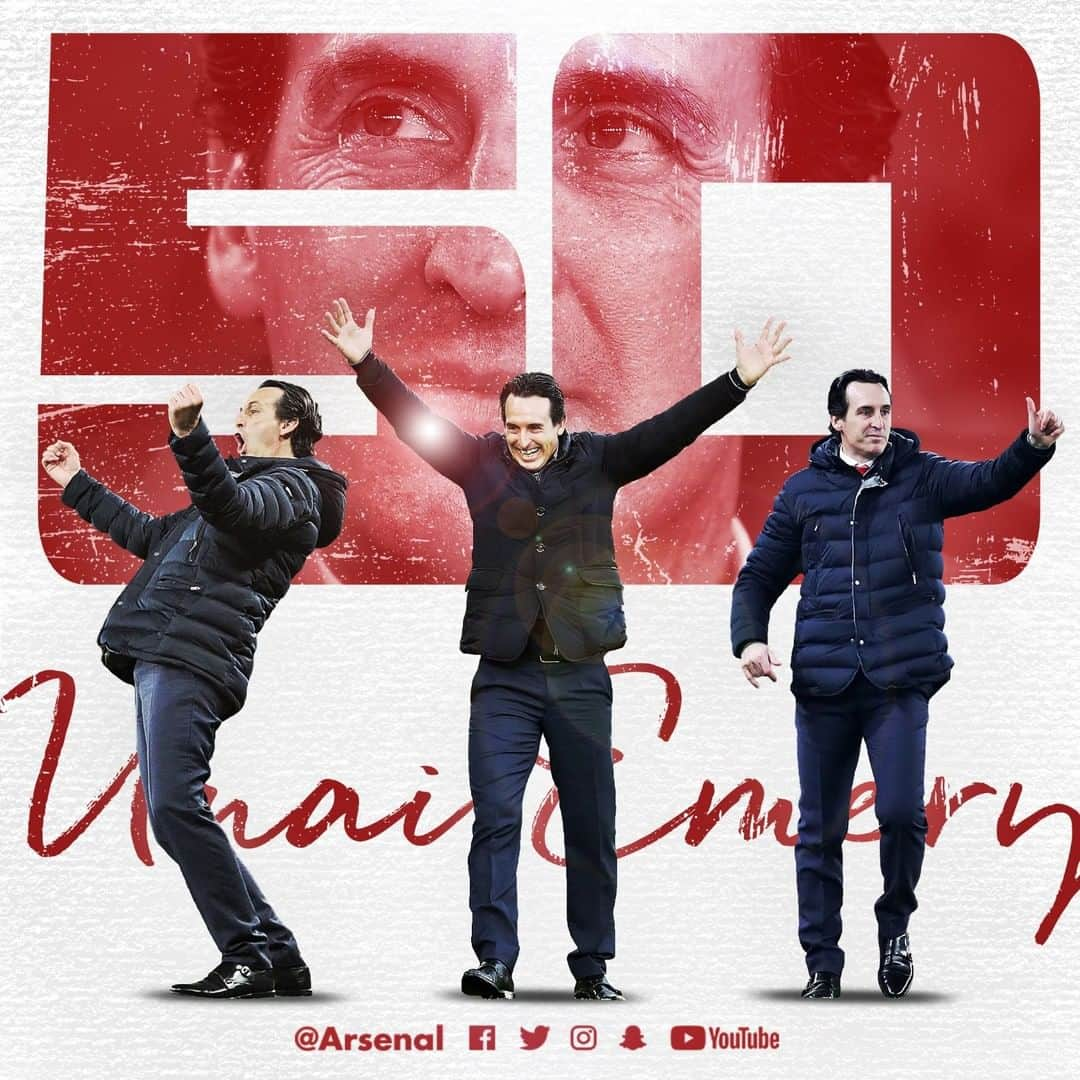 アーセナルFCさんのインスタグラム写真 - (アーセナルFCInstagram)「A very happy 5️⃣0️⃣th game for El Maestro 👏⁣ ⁣ #Unai #Emery #EuropaLeague #arsenal #afc #uel」4月19日 7時40分 - arsenal